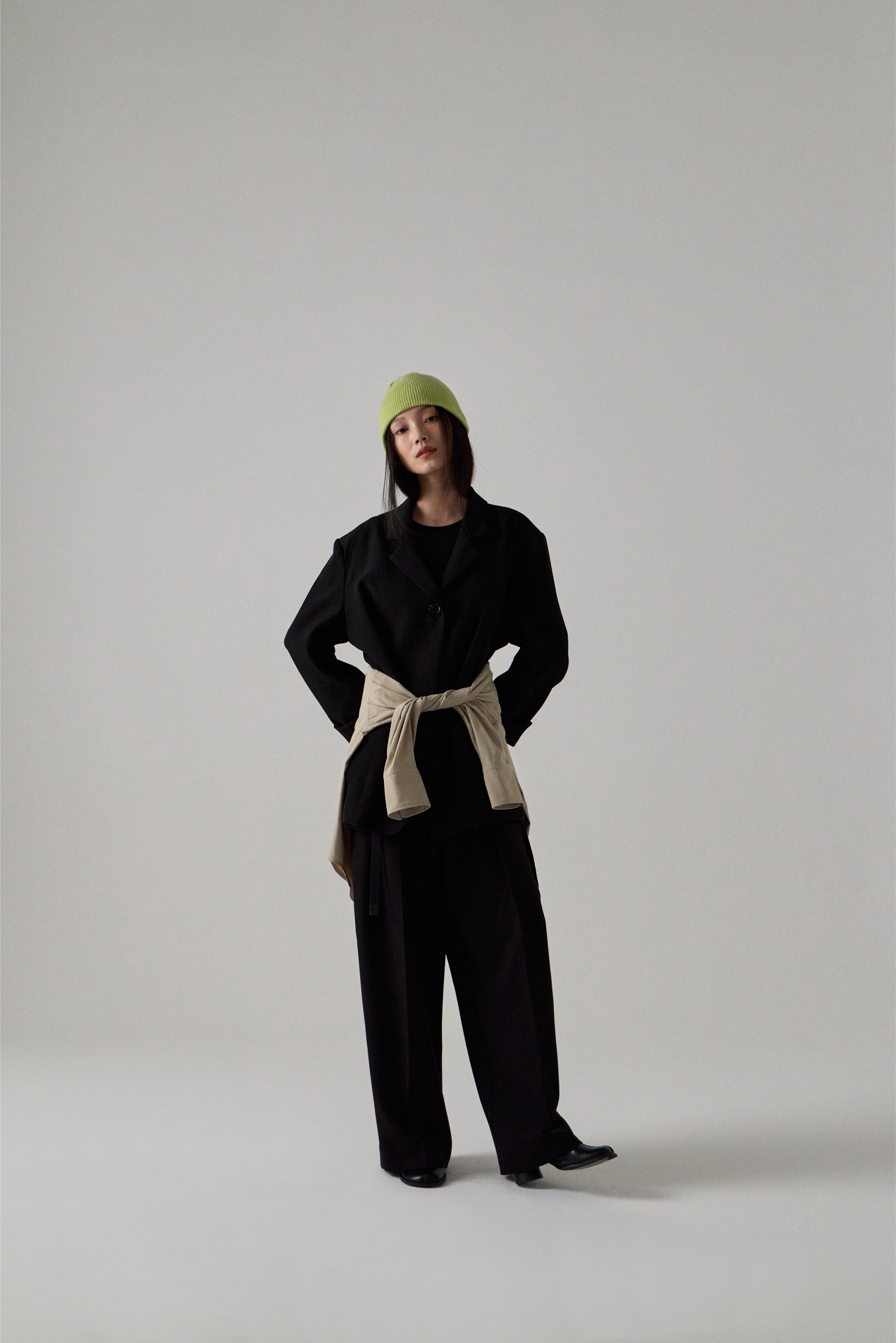 パンツ everyone two tuck cotton wide short L everyone】two tuck cotton wide pants パンツ everyone two tuck