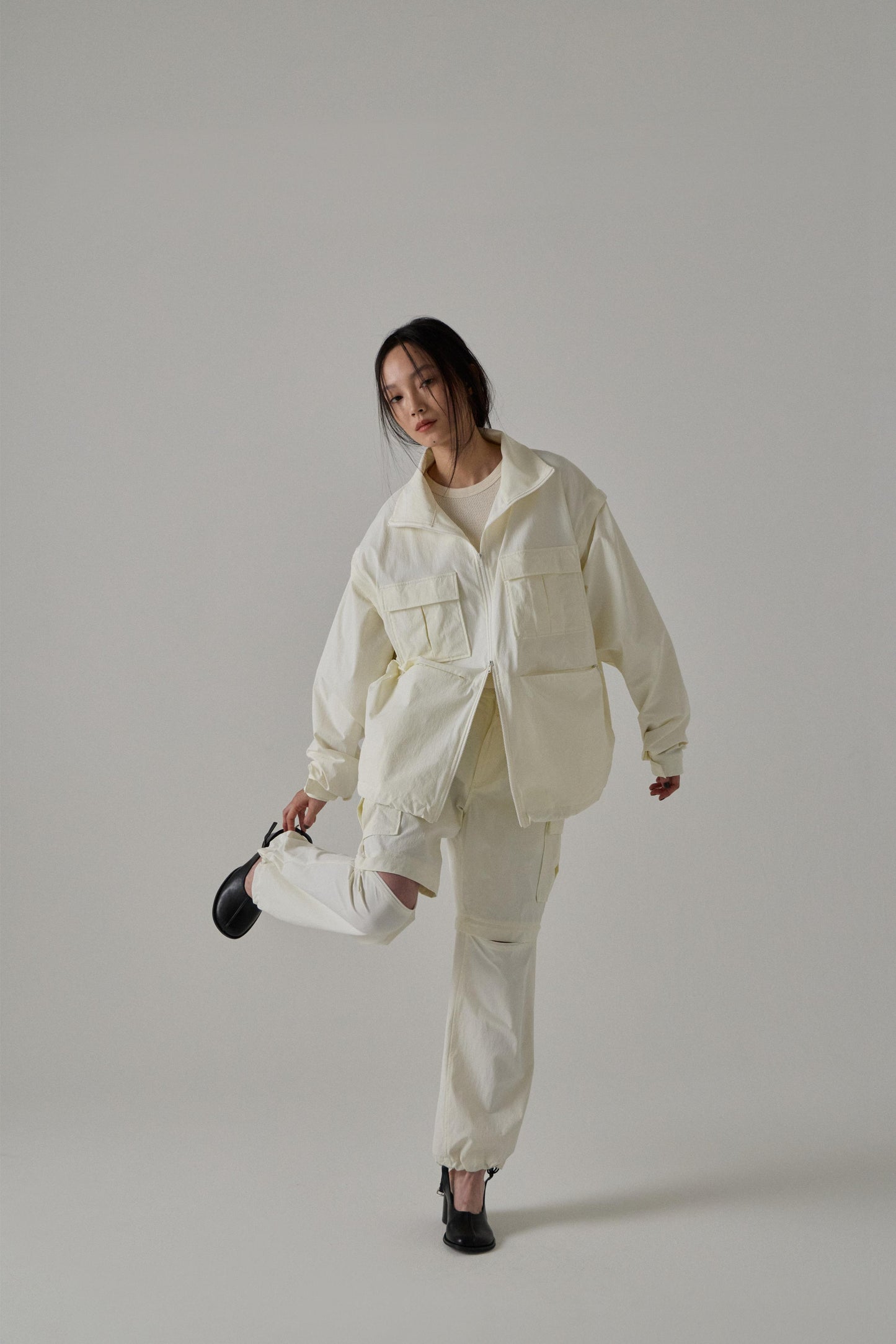 FULLZIP NYLON PULLOVER