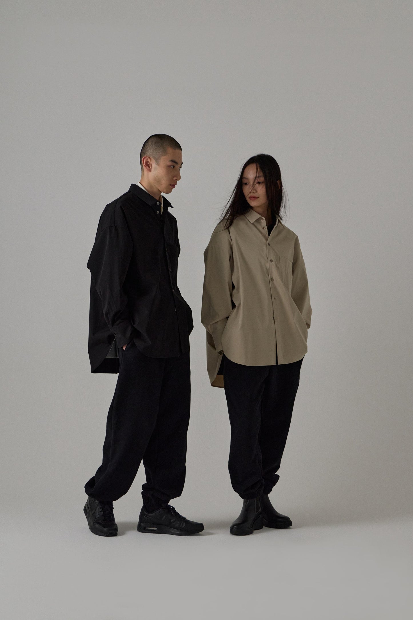 BASIC COLLAR OVERSIZED SHIRTS