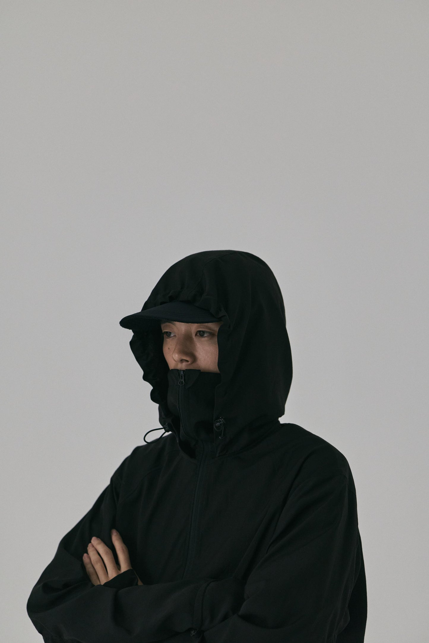 UV SHEER HOODED BLOUSON