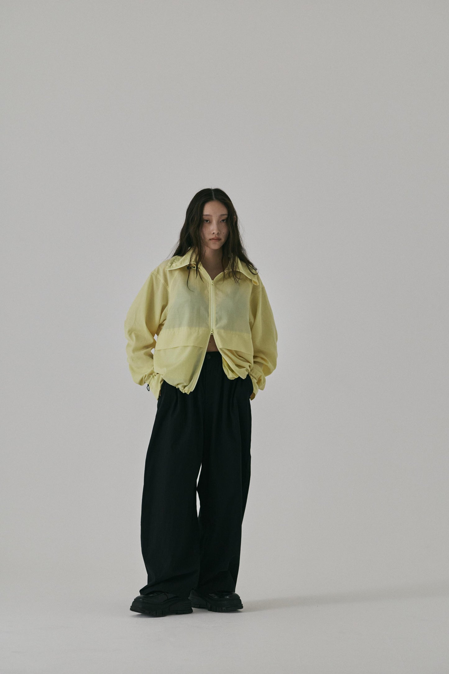 OMI WASHED WIDE PANTS