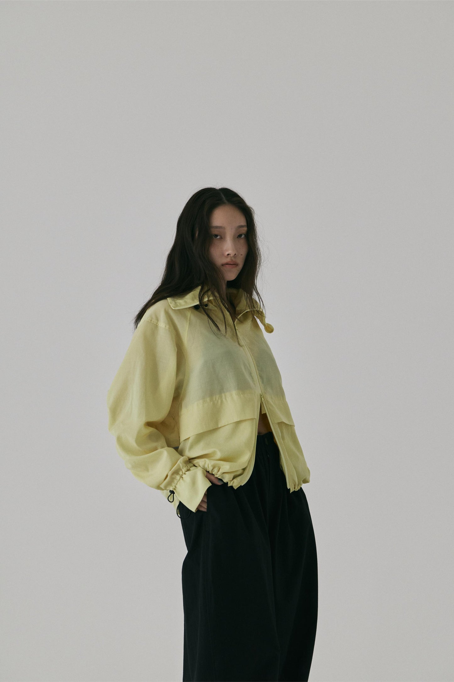 UV SHEER HOODED BLOUSON
