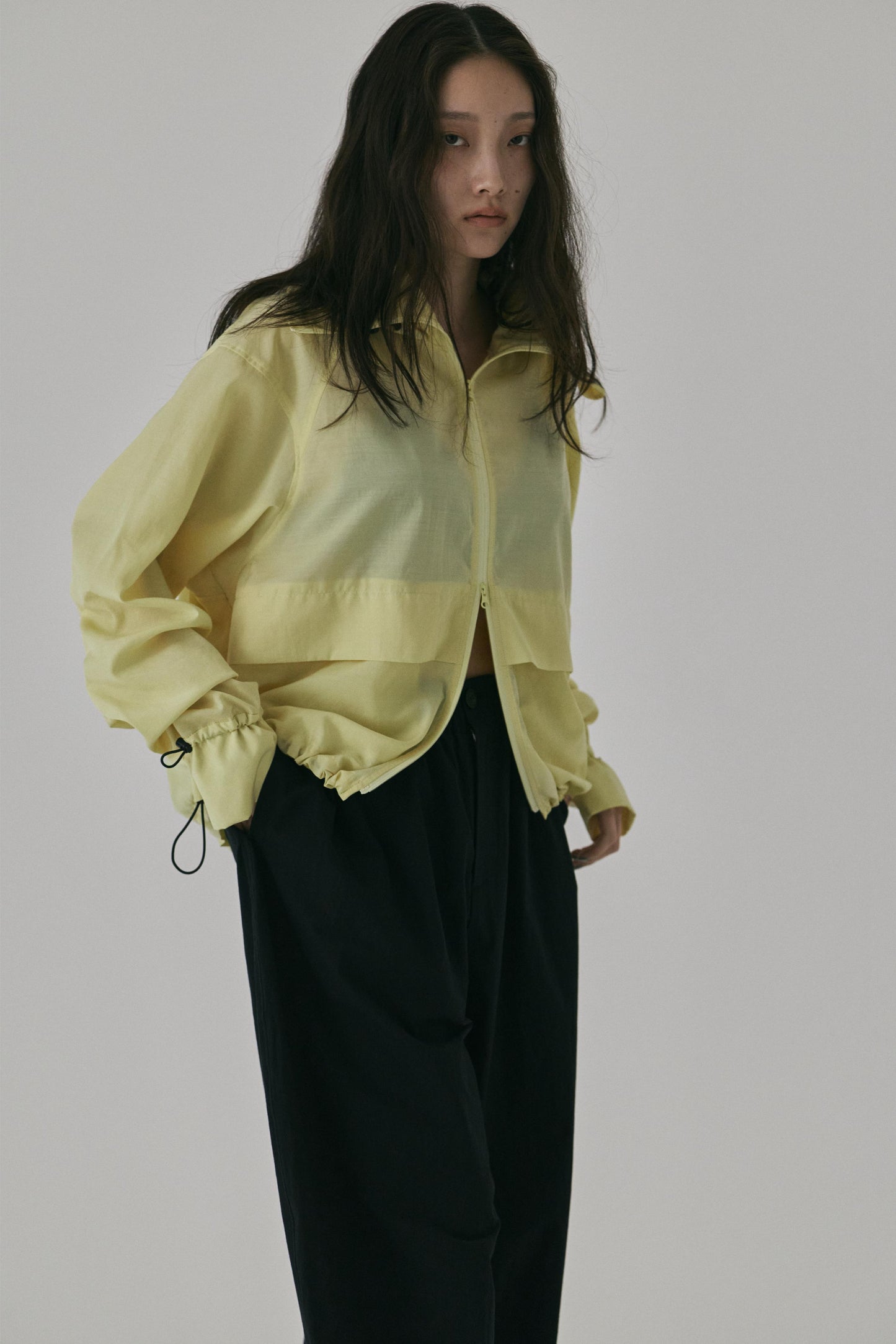 UV SHEER HOODED BLOUSON