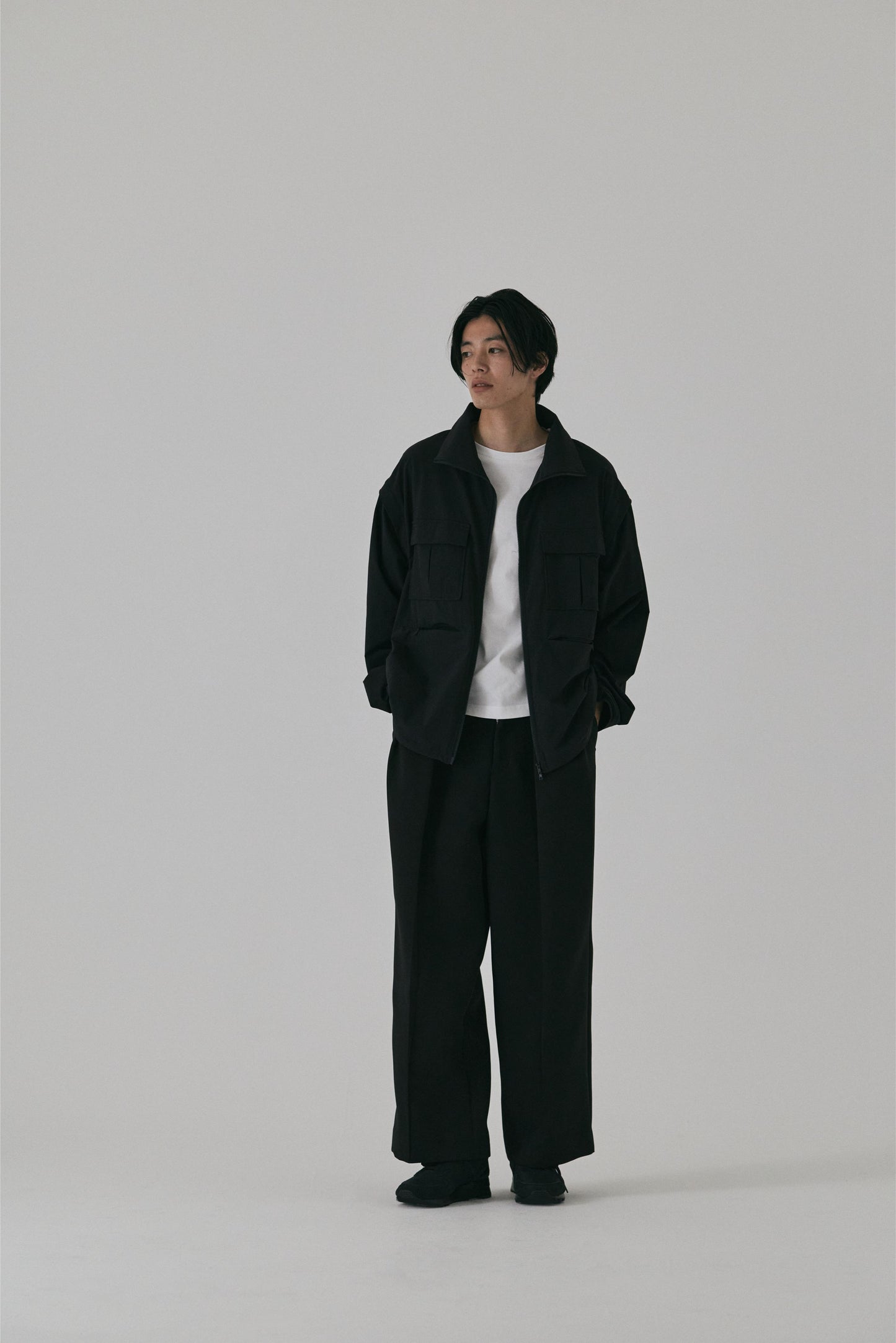 TRIPLE CLOTH DOUBLE TUCK PANTS
