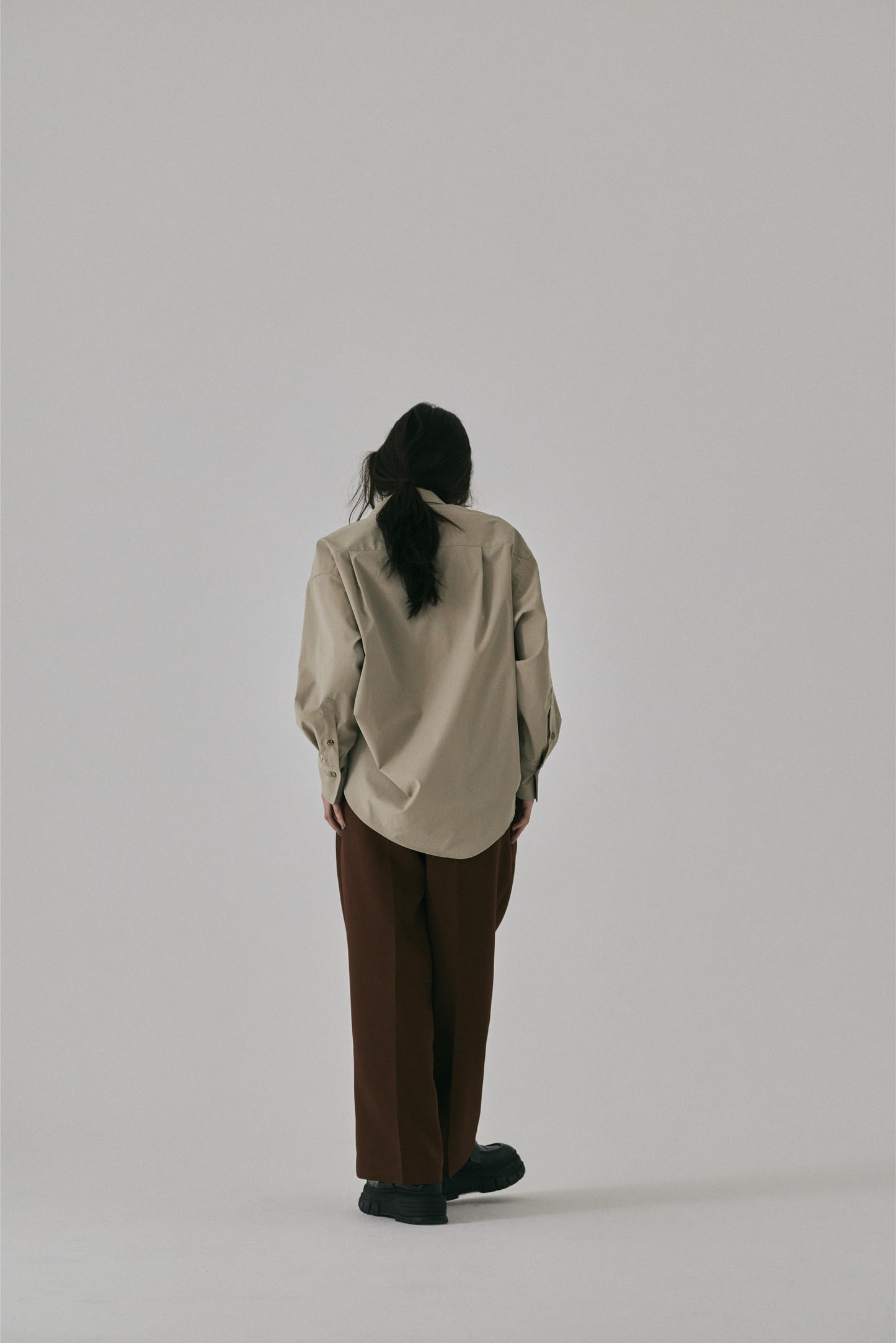 TRIPLE CLOTH DOUBLE TUCK PANTS