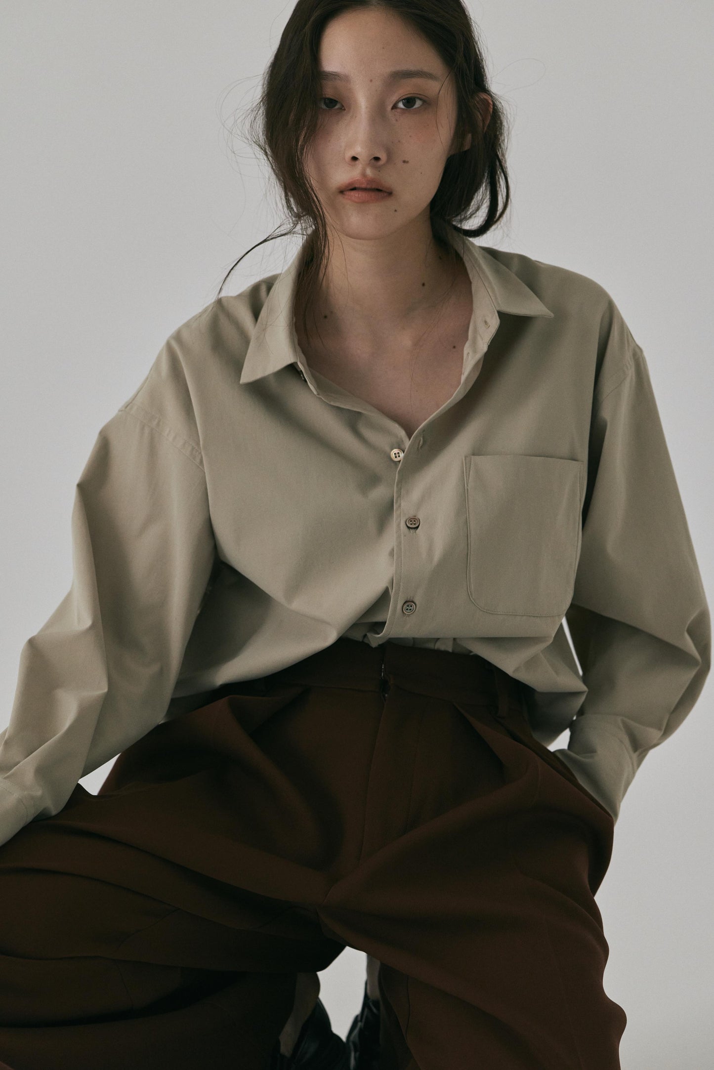 BASIC COLLAR OVERSIZED SHIRTS