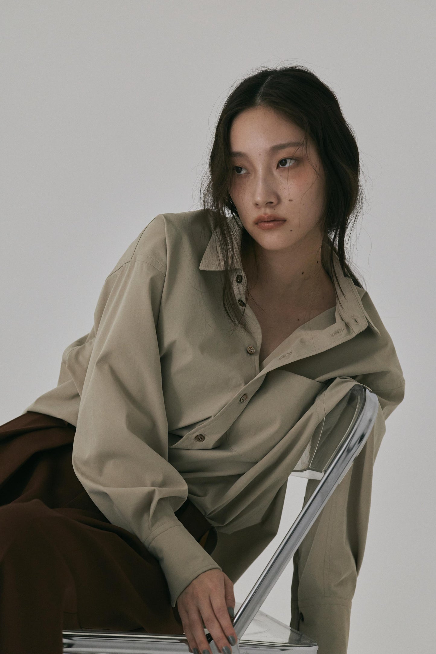 BASIC COLLAR OVERSIZED SHIRTS
