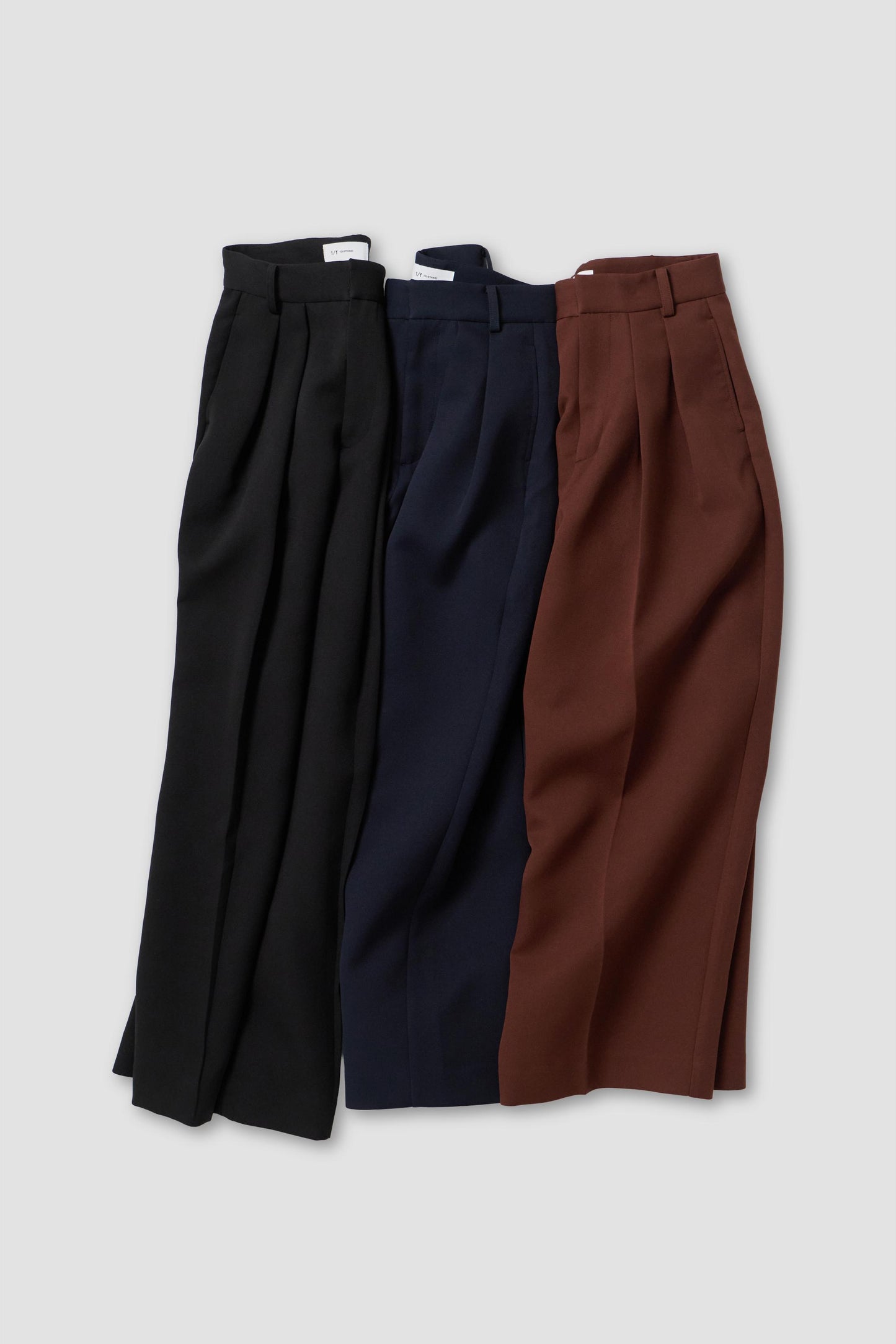 TRIPLE CLOTH DOUBLE TUCK PANTS