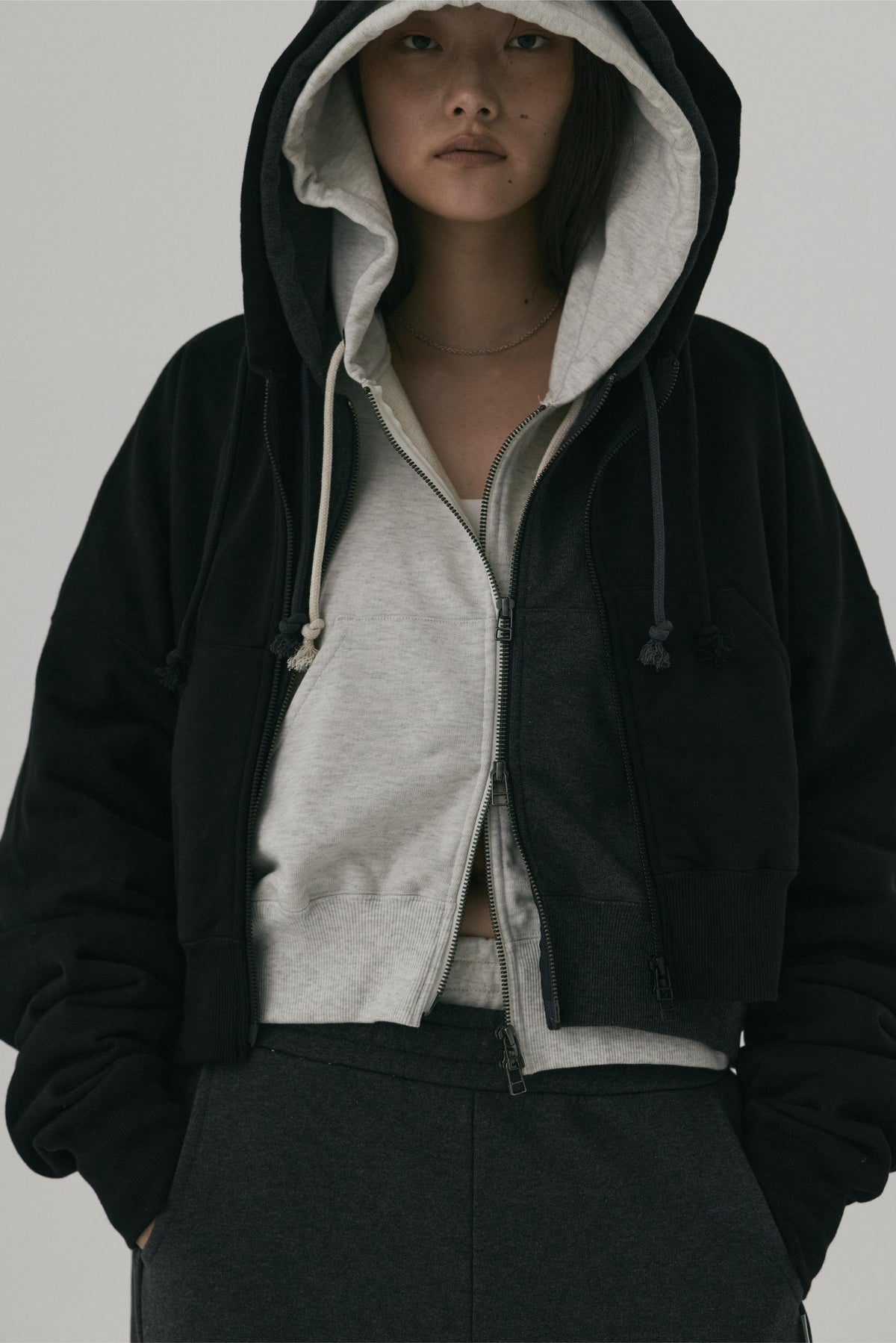 13OZ SHORT ZIP HOODIE