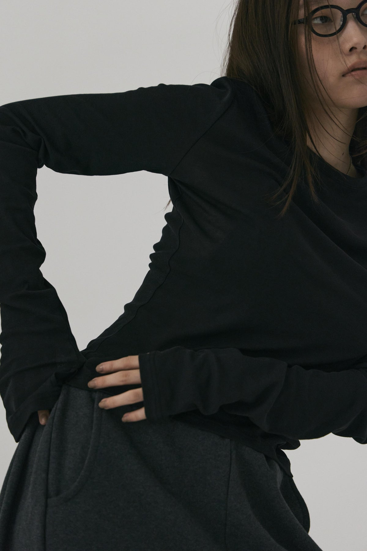 SHEER COTTON L/S TEE