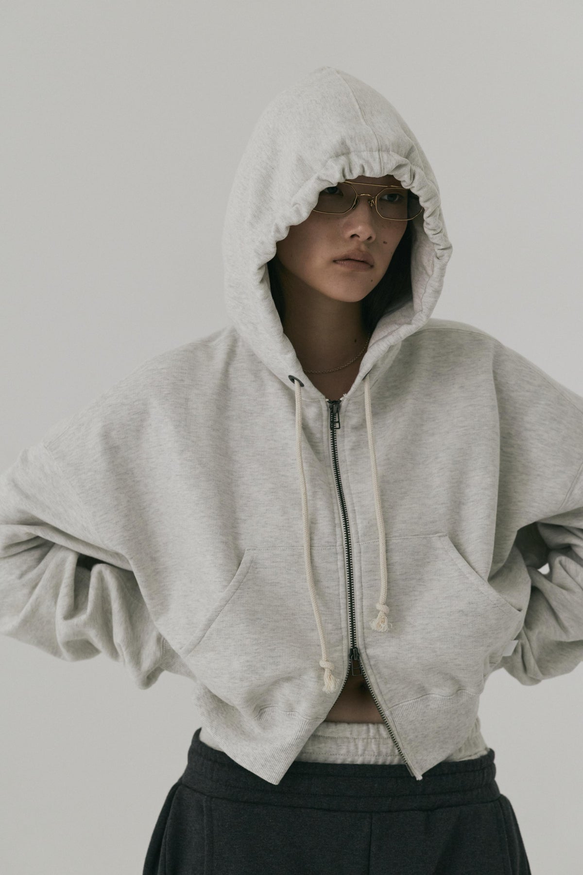 13OZ SHORT ZIP HOODIE
