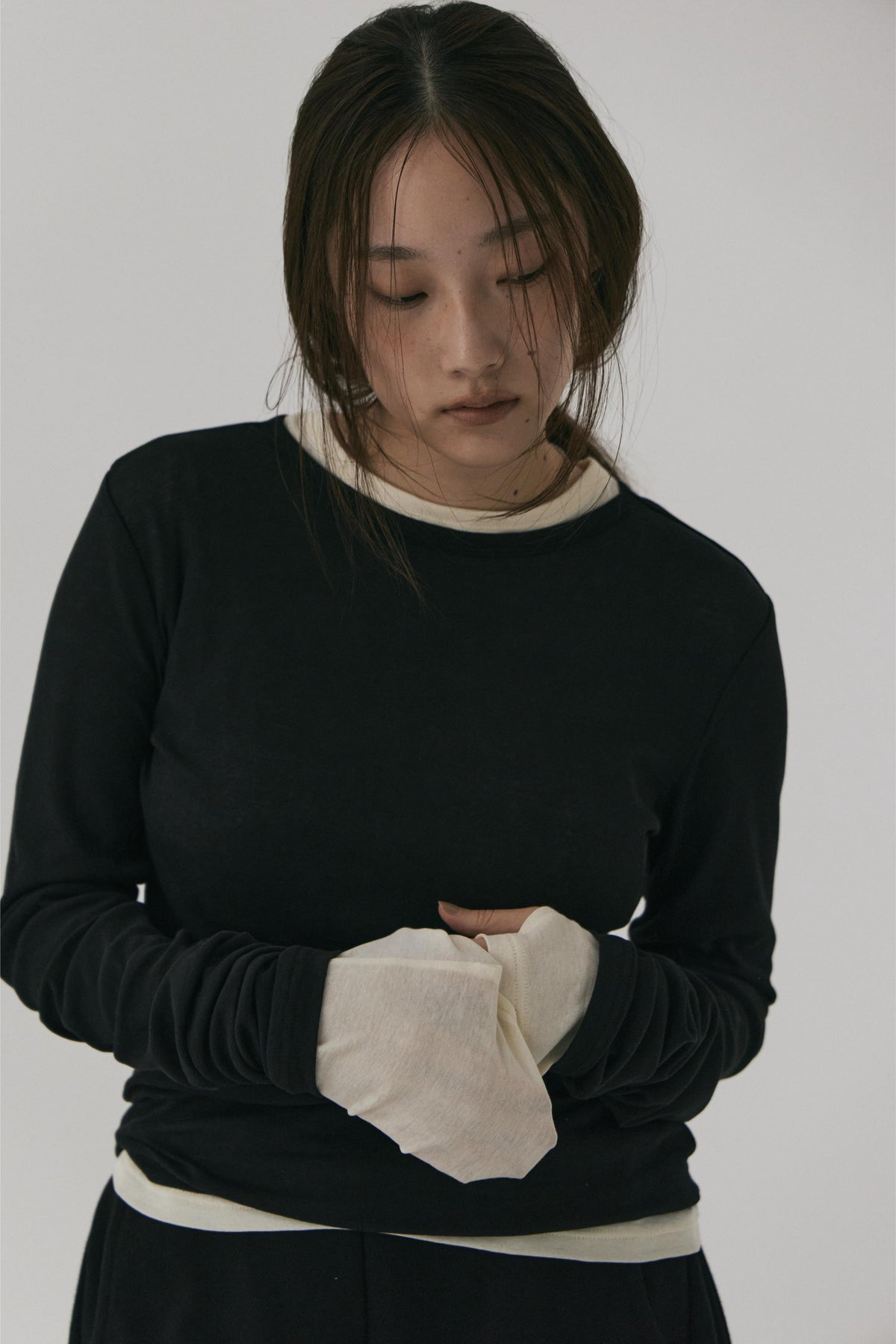 SHEER COTTON L/S TEE
