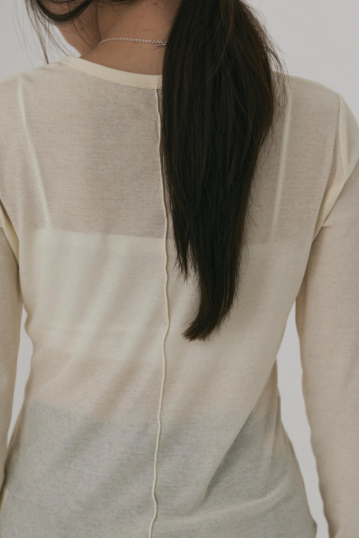 SHEER COTTON L/S TEE