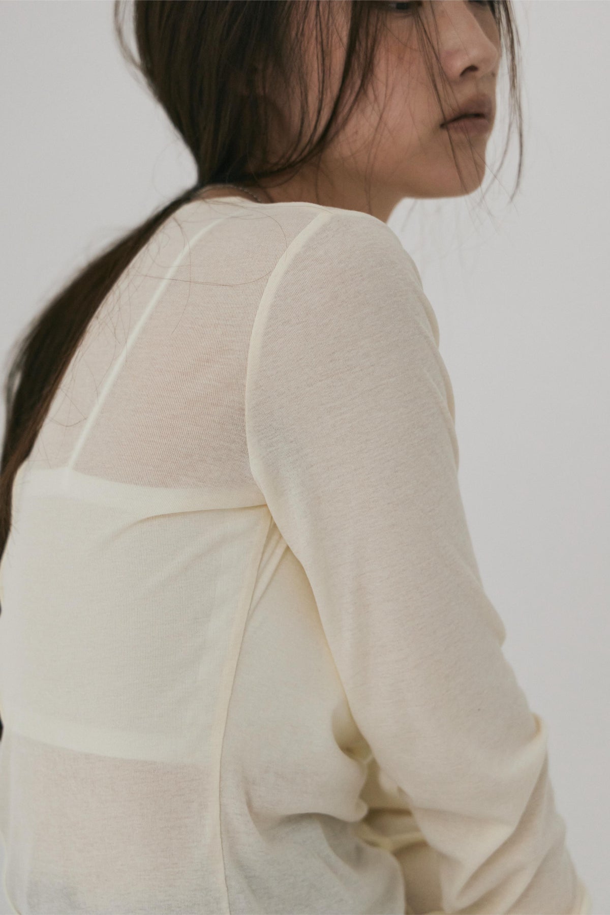 SHEER COTTON L/S TEE